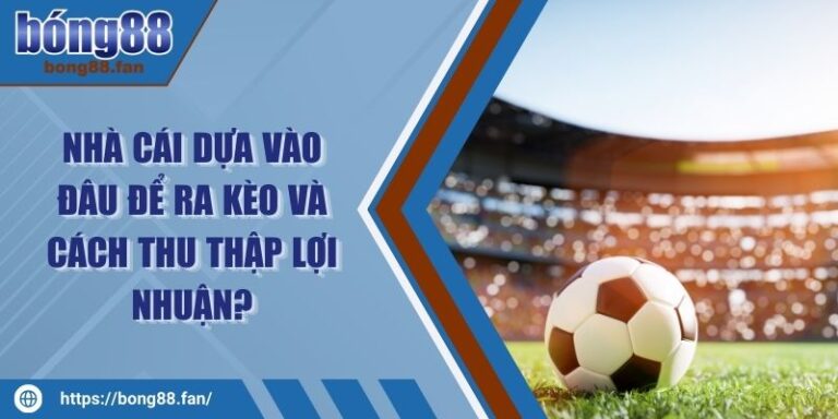 Nhà Cái Dựa Vào Đâu Để Ra Kèo Và Cách Thu Thập Lợi Nhuận?